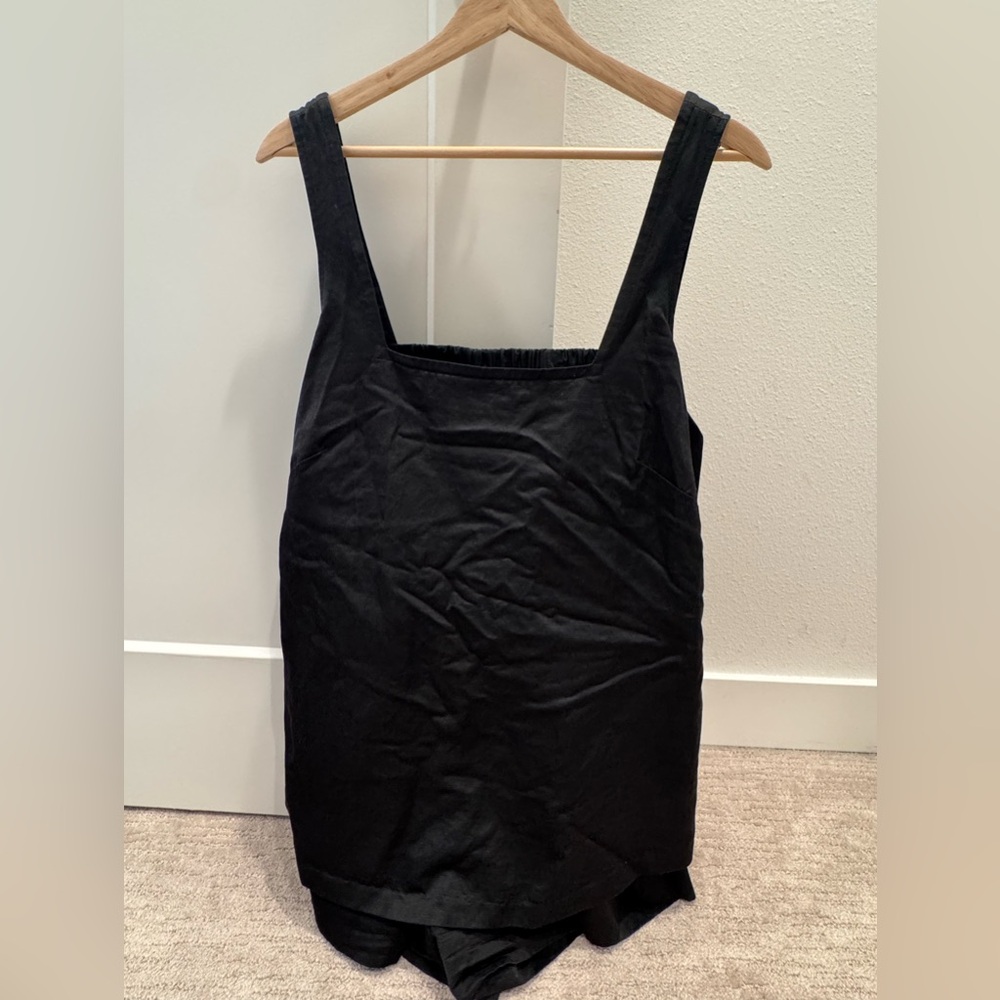 Women's Club Monaco Black Silk Romper Size 6